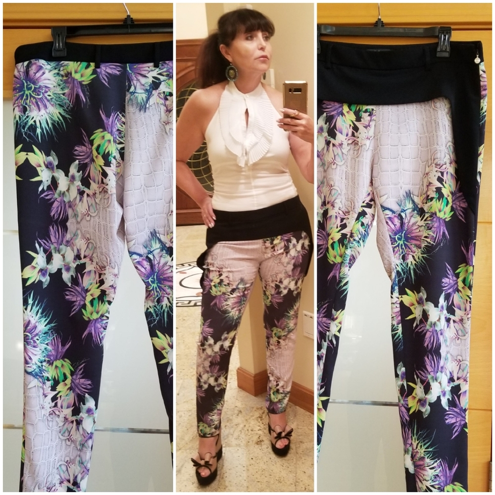 STUNNING JUST CAVALLI Skinny Pants Size 44